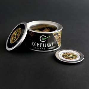 Picture of Lever Lid weed packaging can